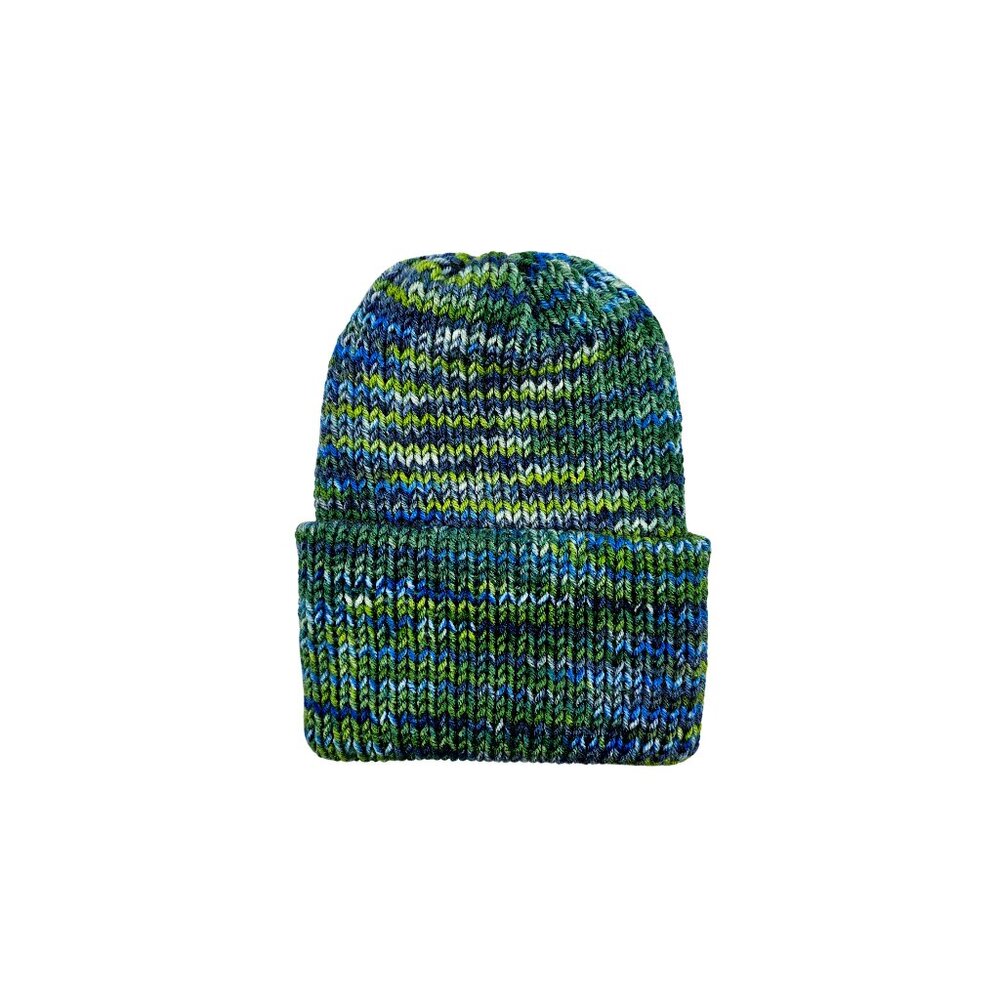 Forest River Knit Beanie – Cozy Winter Hat with Adjustable Cuff